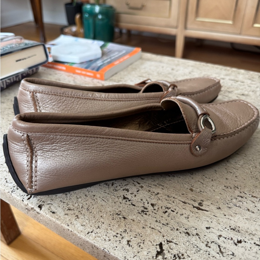Salvatore Ferragamo Tan Leather Loafers